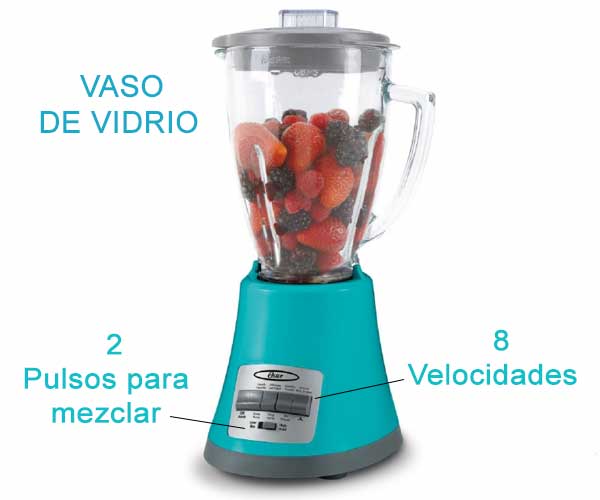 Licuadora Oster Monterrey 8 Velocidades 450Watts Vaso De 1,5