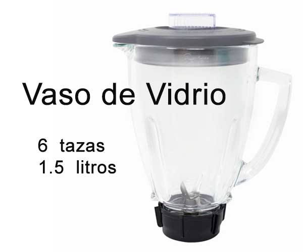 Set Vaso Licuadora Vidrio+base+tapa+cuchillas 4 Aspas Oster